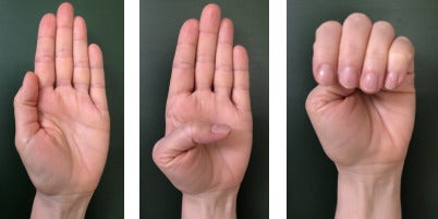 Internationales Handzeichen Gewalt