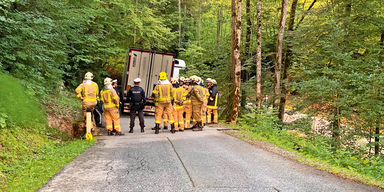 Fisch-Transporter verirrte sich in Wald