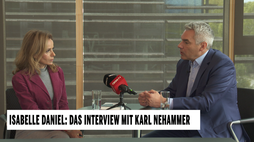 Ex-Kanzler Karl Nehammer im großen oe24.TV-Interview mit Isabelle Daniel