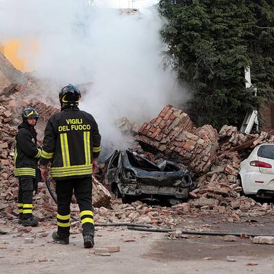 Schlimmes Erdbeben in Norditalien