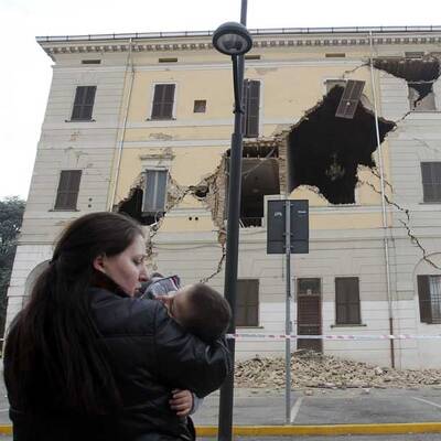 Schlimmes Erdbeben in Norditalien