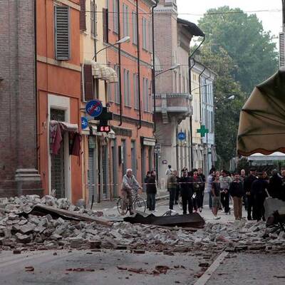 Schlimmes Erdbeben in Norditalien