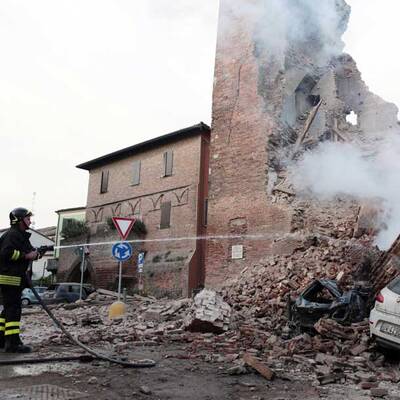 Schlimmes Erdbeben in Norditalien