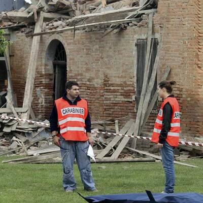 Schlimmes Erdbeben in Norditalien