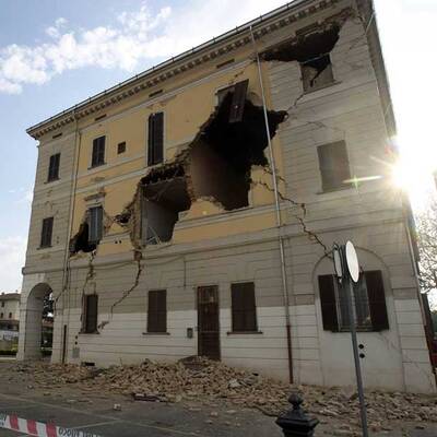 Schlimmes Erdbeben in Norditalien