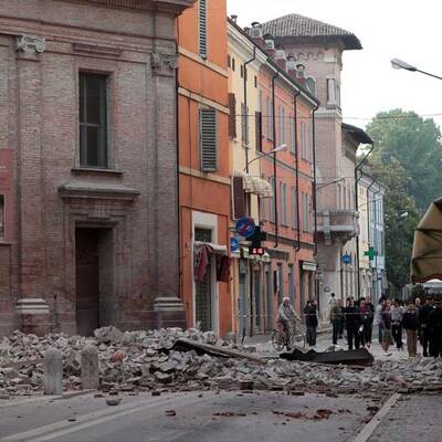 Schlimmes Erdbeben in Norditalien