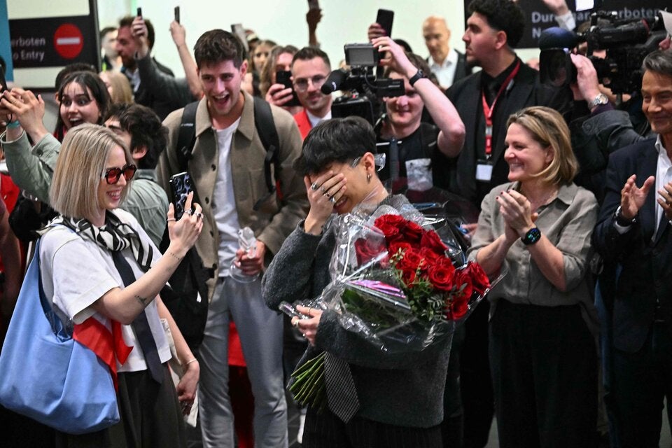 JJ in Wien-Schwechat angekommen