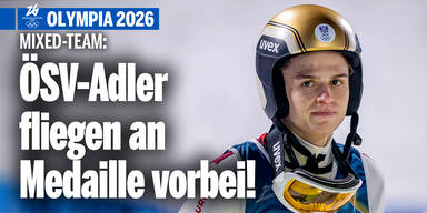 Team-Mixed: ÖOC-Adler fliegen auch im Mixed am Podest vorbei