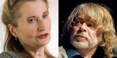 Elfriede Jelinek und Helge Schneider