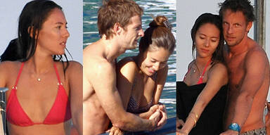 Jenson Button & Jessica Michibata