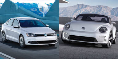 VW stellt Jetta Hybrid und den E-Bugster vor