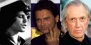 Jim Morrison, Michael Hutchence, David Carradine