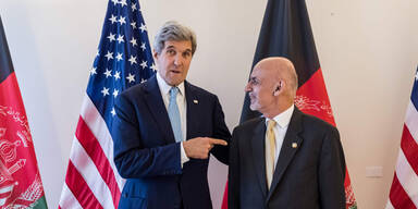 John Kerry Ashraf Ghani