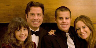 John Travolta und Kelly Preston mit Ella Bleu und Jett