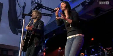 Jon Bon Jovi und Cristina Stürmer