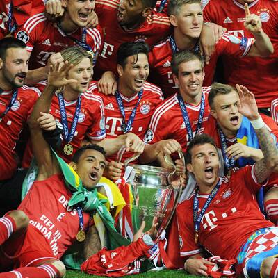  Bayern gegen Dortmund. Das Finale der Champions League in Wembley.