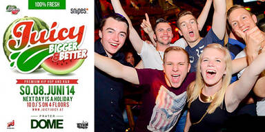 Juicy l&auml;dt zu Special im Prater Dome