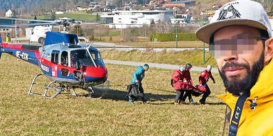 Junger Fotograf st&uuml;rzte bei Bergtour in Tirol in den Tod | Leiche per Polizeihubschrauber geborgen