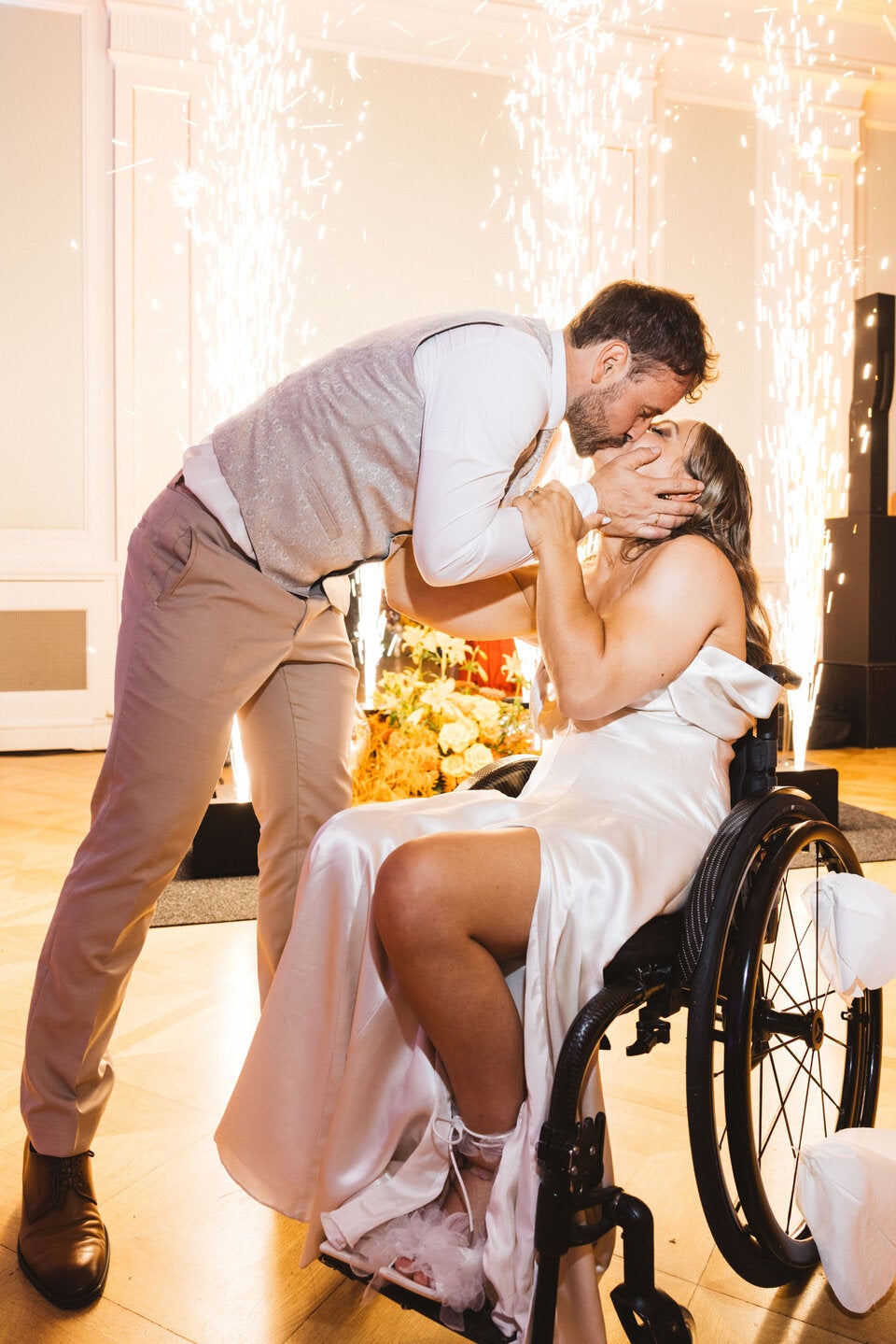 Michael Seidenbecher wich nach Vogels tragischem Unfall nie von ihrer Seite. Jetzt wünschen sich die beiden ein Baby. 