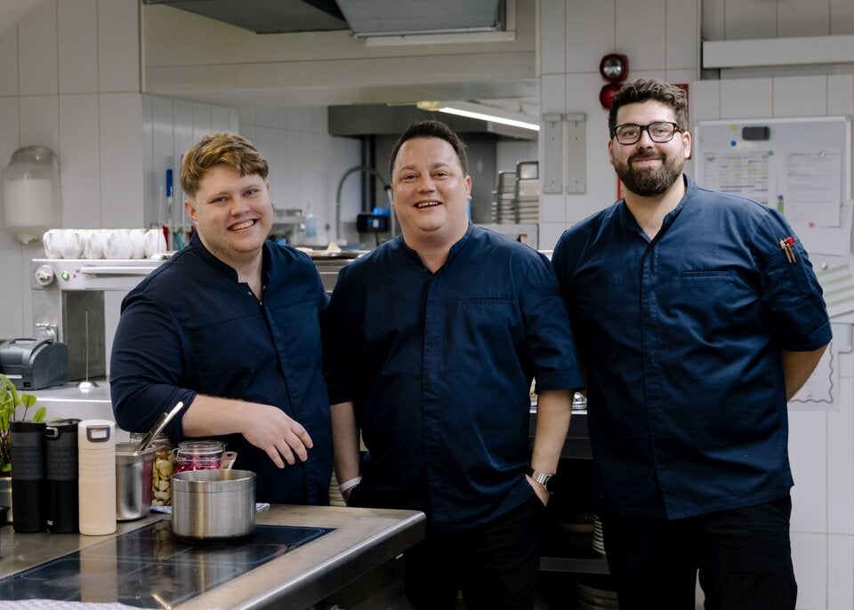 Das Küchenteam rund um István Törzsök