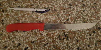 K&uuml;chenmesser Drohung Wien