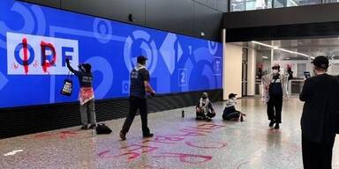 Sturm auf ORF Prozess Pal&auml;stinenser Wien