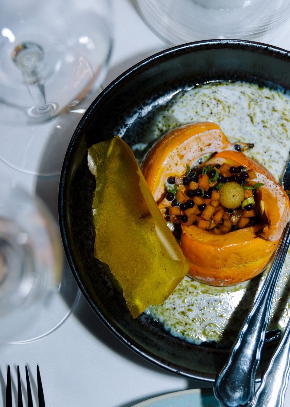 Vegetarischer Start mit Kürbis und Buttermilch