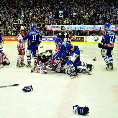 So brutal war das Auswärts-Match KAC gegen Zagreb