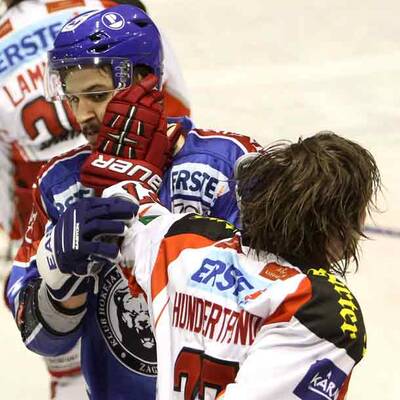 So brutal war das Auswärts-Match KAC gegen Zagreb