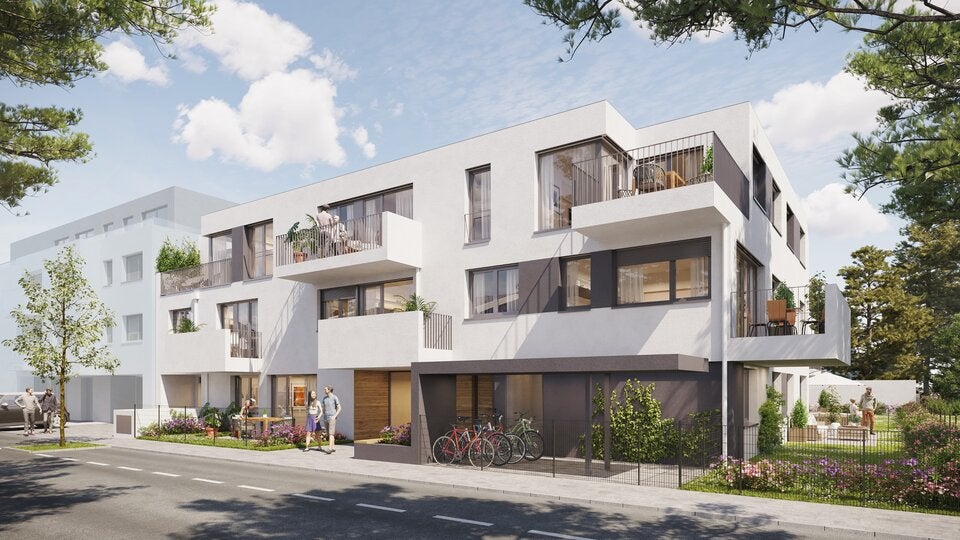 Das Wegl liegt in einer ruhigen Wohngegend und die Wohnungen bieten private Freibereiche.