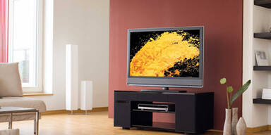 Flat-TV-Farbspiel in Full HD