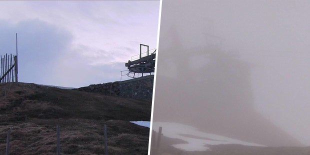 Sturm bläst uns den Frühling weg