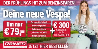 Deine neue Vespa um nur 79 Euro pro Monat!