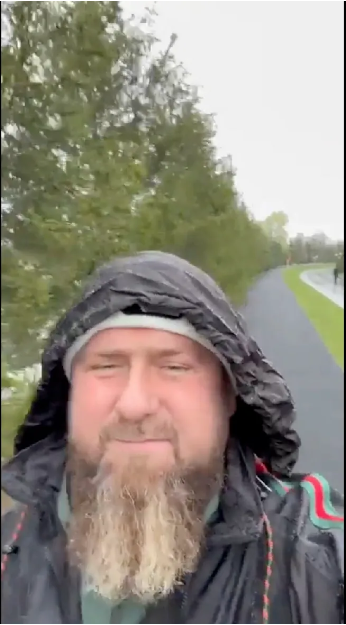 Kadyrow beim Spazieren