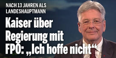 Kaiser über Regierung mit FPÖ: 