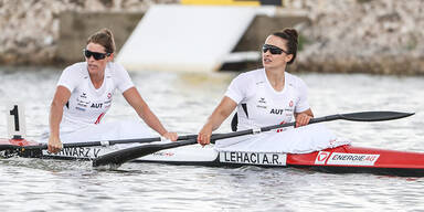 Lehaci & Schwarz im Kajak-Zweier &uuml;ber 200m