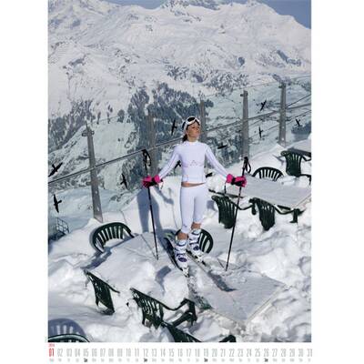 Amina Dagi im Skilehrer-Kalender 2014