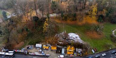 Kanalbaustelle f&uuml;r Westringbau