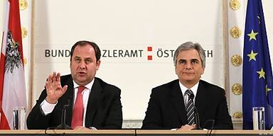 Kanzler und Vizekanzler sind ebenfalls dabei