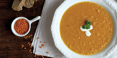 Karotten-Linsen-Suppe