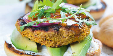 Karotten-Sesam-Burger