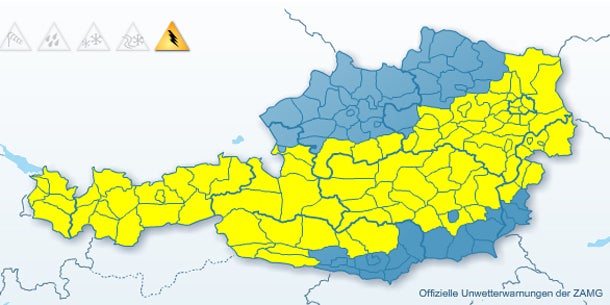 Jahrhundert-Unwetter über Österreich