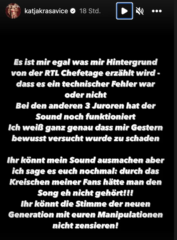 Katja Krasavice: Nach verpatztem Auftritt wirft sie RTL Manipulation vor
