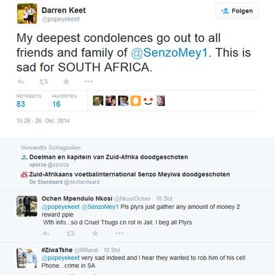 Die Reaktionen auf Meyiwas Tod