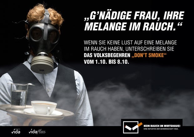 Don't smoke Rauchervolksbegehren