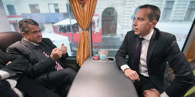 Deutscher Au&szlig;enminister 'privat' zu Besuch bei Kern