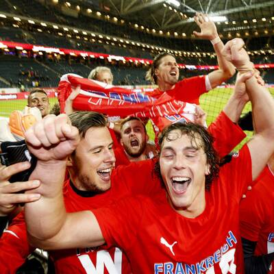 So jubelten unsere EM-Helden