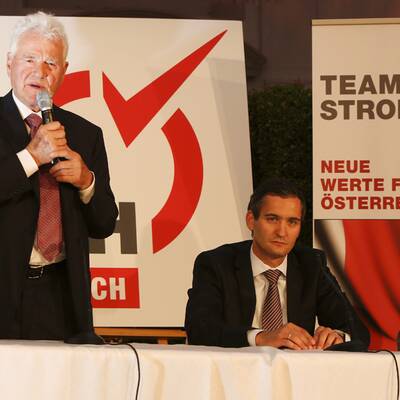 Der Milliardär lud in die Orangerie nach Schönbrunn ein.