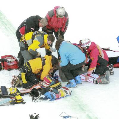 Horror-Sturz von Grugger: Erstversorgung