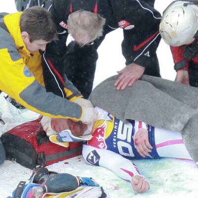 Horror-Sturz von Grugger: Erstversorgung